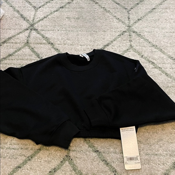 NWT - alo yoga devotion crew neck pullover size S in Black - Picture 4 of 6